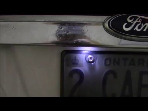 How To Replace an 06-12 Ford Fusion License plate bulb(works on others as well)
