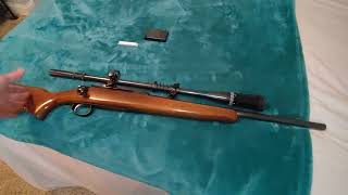 1972 Remington 788 heavy barrel 22-250rem with Lyman super scope 18 1/2 inch barrel bench