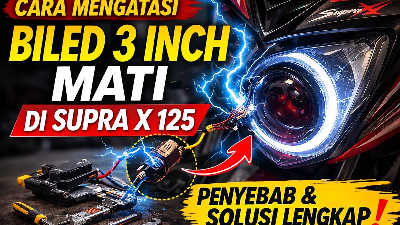 ⭕ ASLI..!! Baru 5 Bulan Sudah Mati?! Ini Penyebab & Solusinya BILED 3 Inch di Supra X 125