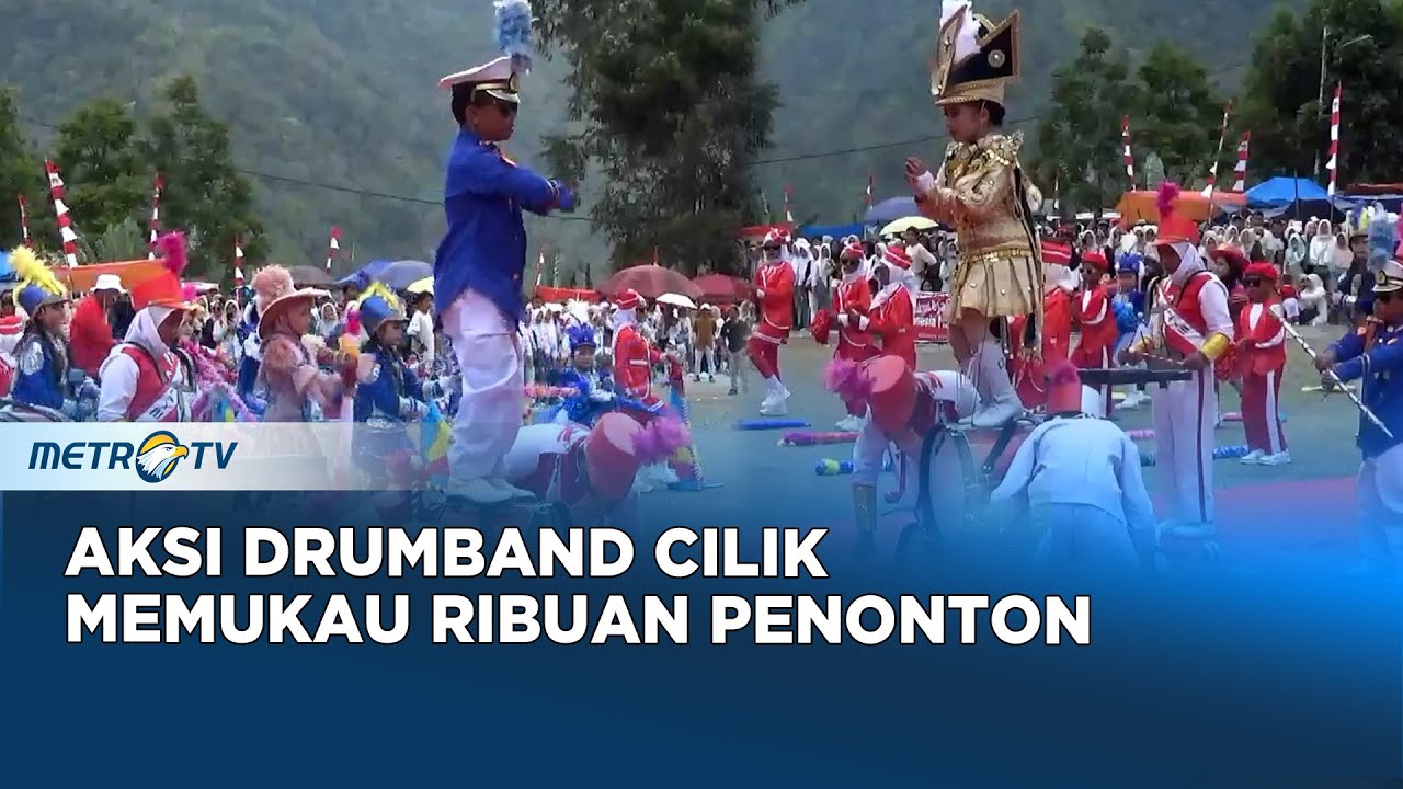 Drumband Cilik Meriahkan HUT ke 80 RI di Kerinci Jambi