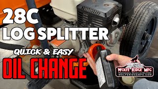 Wolfe Ridge 28C - Easy Engine Oil Change With The Honda GX390