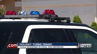 Holiday turns tragic after child drowns in Las Vegas pool