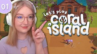 *new* lets play coral island [ep 01] 🪸🏝️