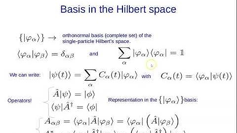 1- Review of Quantum Mechanics - Course on Quantum Many-Body Physics (class 1)
