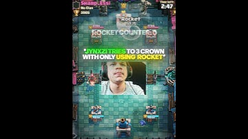 Jynxzi 3-Crowns With ONLY ROCKETS 💥🔥 #shorts
