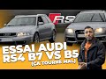 Essai audi rs4 b7 vs rs4 b5 a tourne mal 