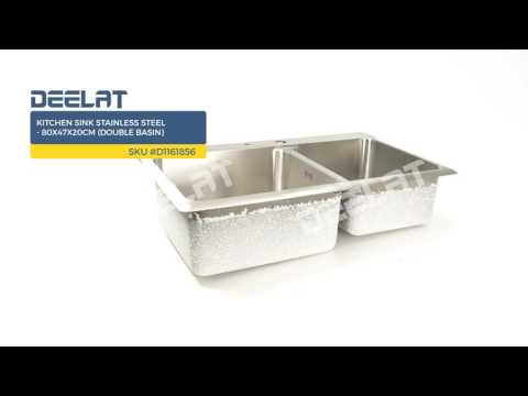 kitchen-sink-stainless-steel---80x47x20cm-(double-basin)