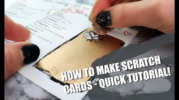 Quick DIY Scratch Card Tutorial - You can make scratchers at home!