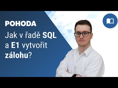 Video: Jak naplánuji zálohu v SQL?