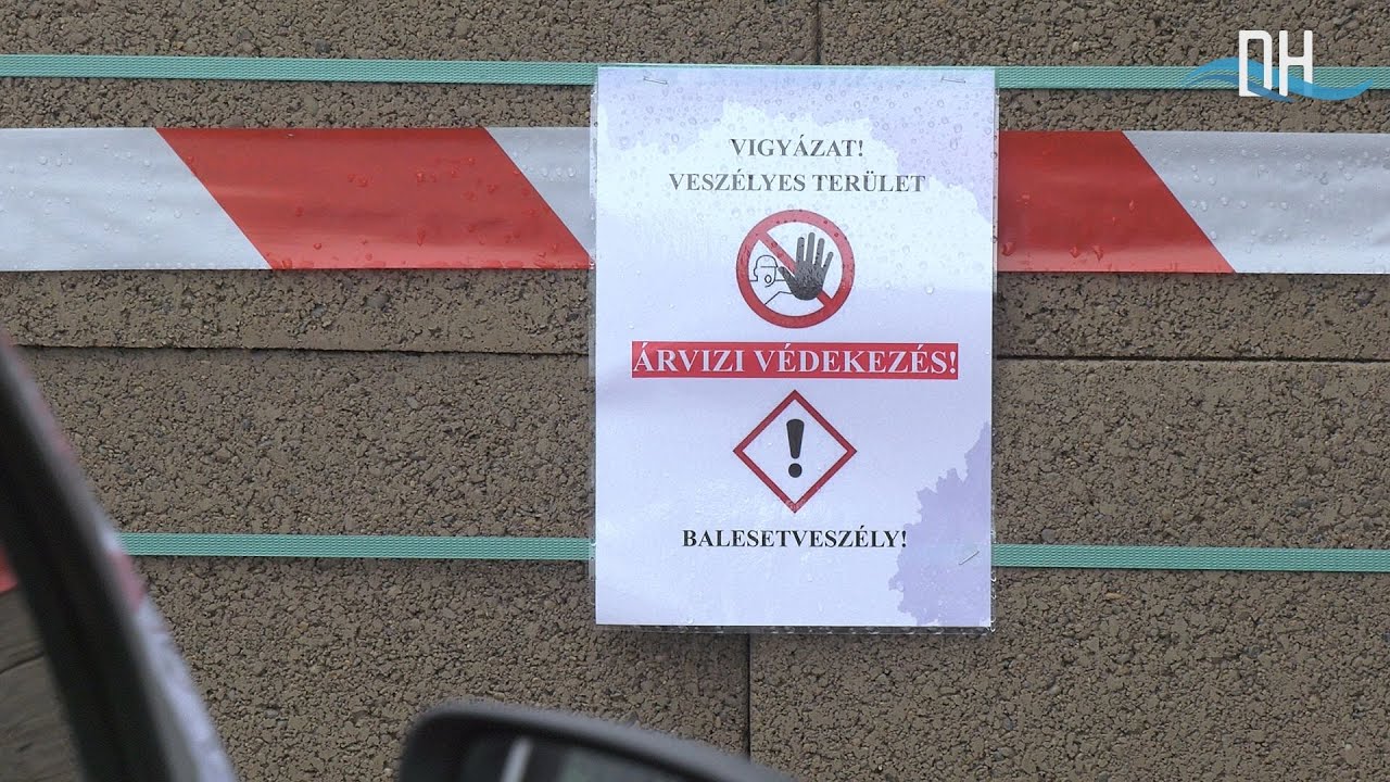 Árvízi készülődés Nagymaroson, 2024. szeptember 15.