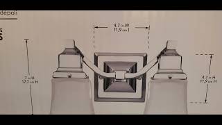 Hampton Bay 2-Light Vanity Fixture
