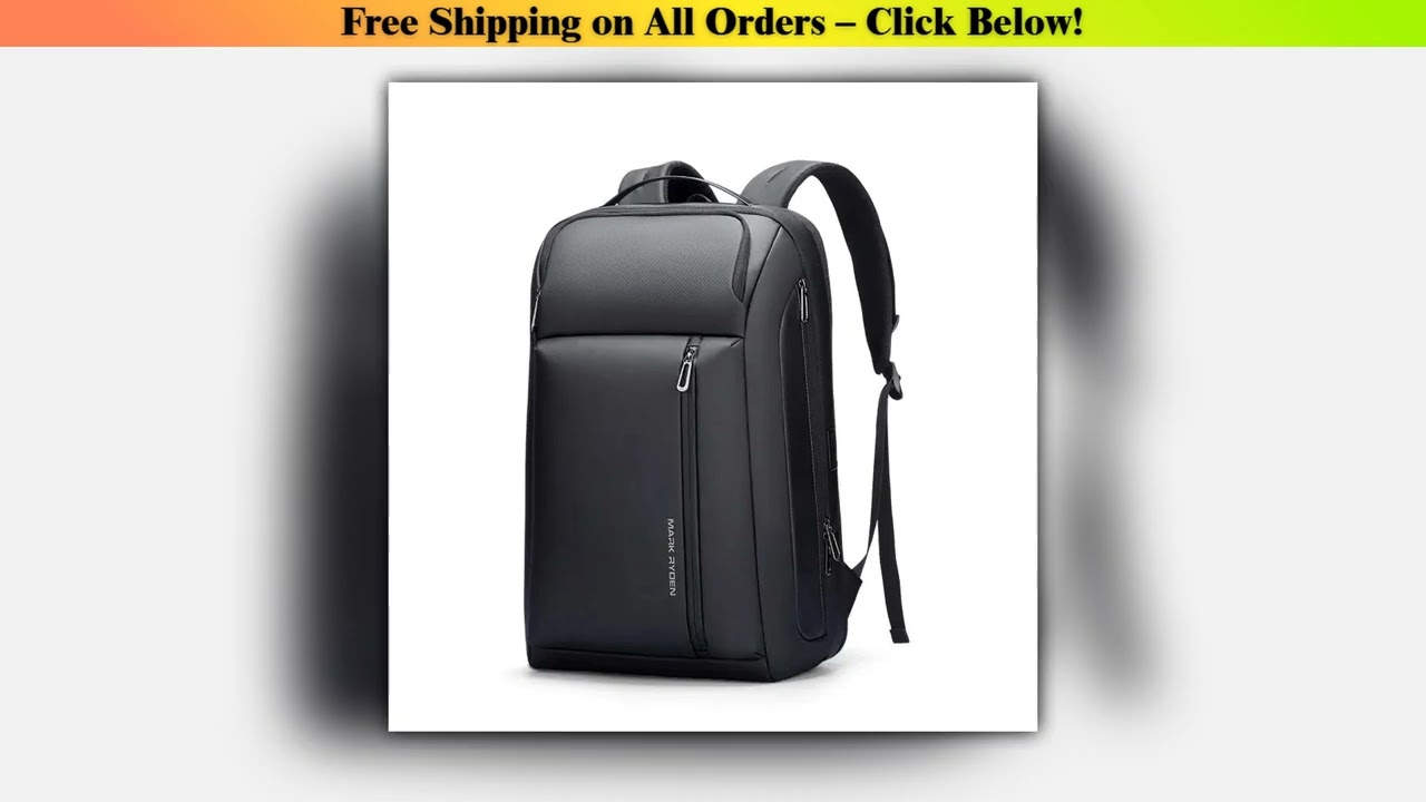Mark Ryden Travel Backpack Men's Shoulder Laptop Bag Multifunctional Large Capacity Business
