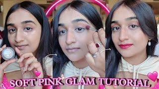 Soft Pink Glam Makeup For Beginners Using Only Affordable Makeup