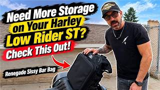 This 32L Viking Renegade Motorcycle Sissy Bar Bag Looks Right at Home on the Low Rider ST!