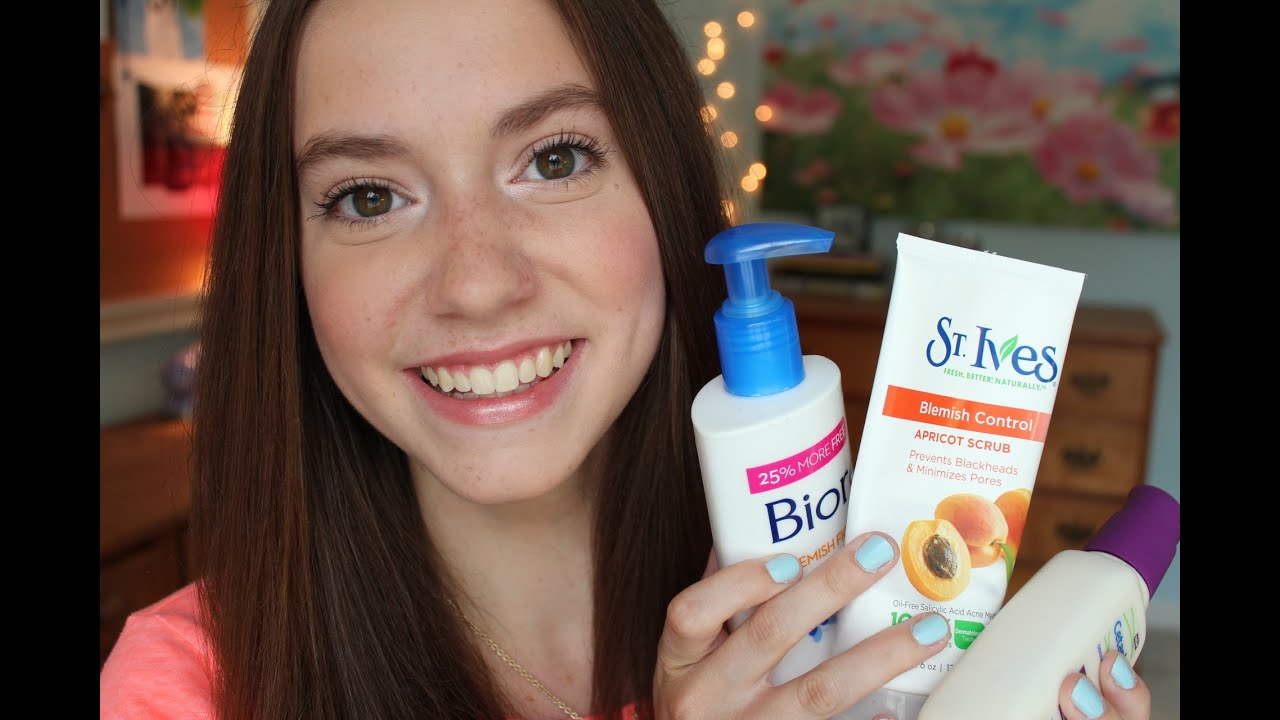 Skincare Routine + How I Cleared Up My Skin - YouTube