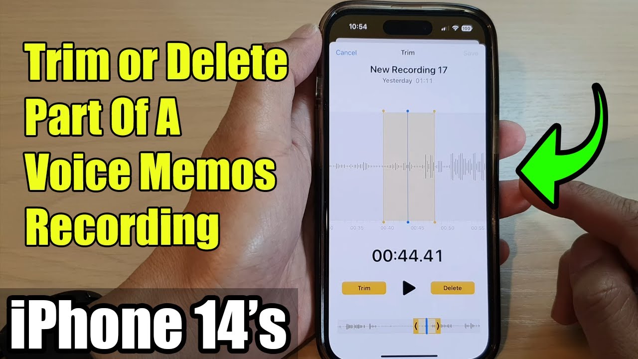 iPhone 14/14 Pro Max: как обрезать или удалить часть записи голосовых заметок