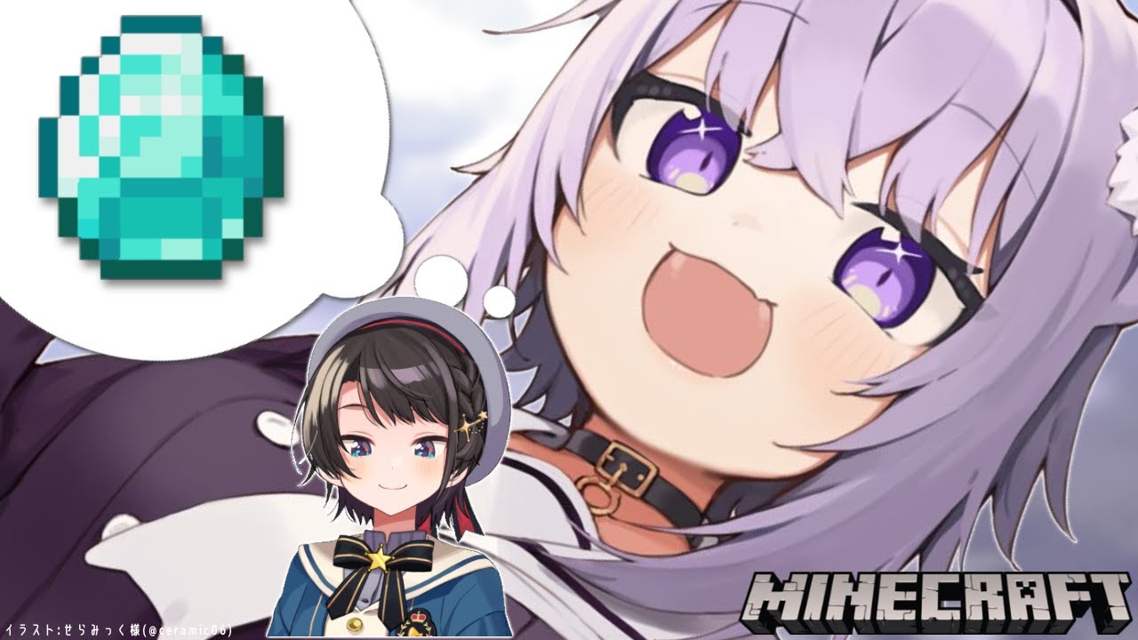 【Minecraft】スバルちゃんと一緒にダイヤ堀り【ホロライブ/#スバおかおっぱっぴー】