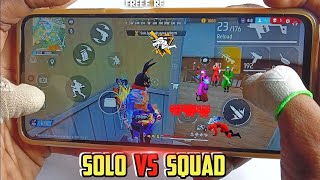 Handcam Highlights 🎯 Solo Vs Squad ⚡ Poco X7 Pro 📲 With 3 Finger Hud Free Fire Gameplay 🎀