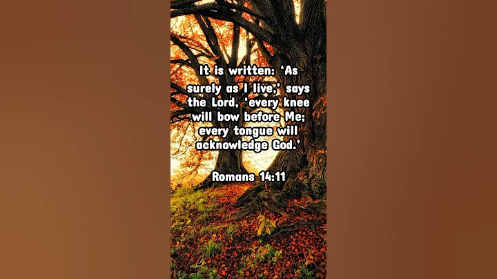 BIBLE VERSE ROMANS 14:11 #bible #shorts
