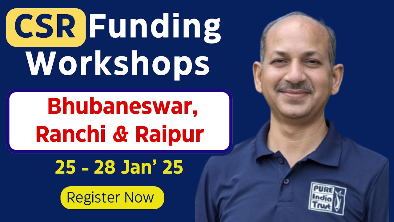 CSR Funding Workshops, How to apply for CSR Funds, CSR Project, CSR ...