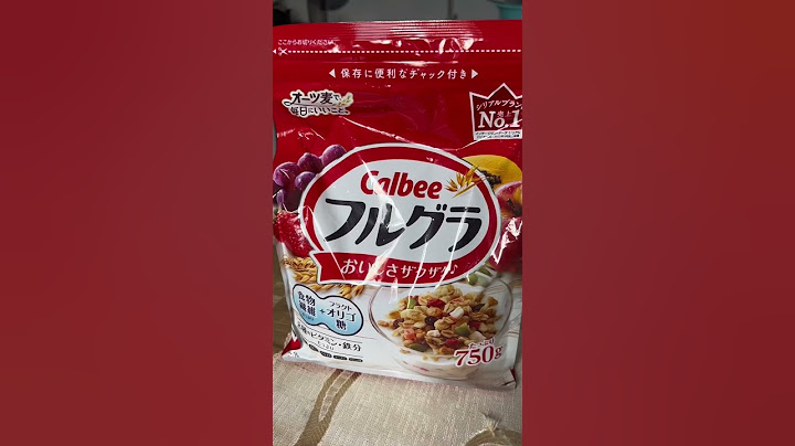 Hướng dẫn sử dụng ngũ cốc calbee