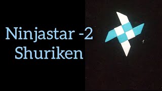 How to make a paper Ninjastar -2(shuriken )-origami