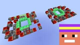 Smallest 1 High Redstoneblock-Only 3x3 Iris Trapdoors