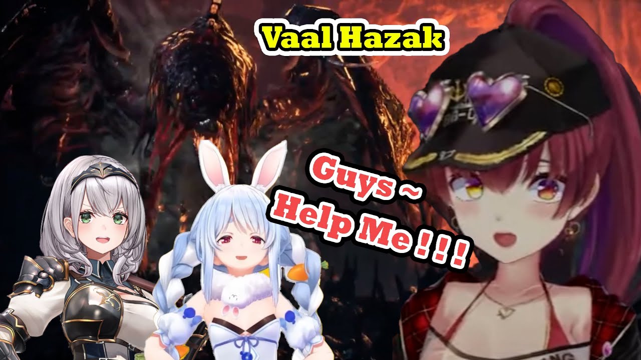 Marine Getting hard carry by Pekora and Noel in Monster Hunter World【Marine/Pekora /Noel】【Hololive】