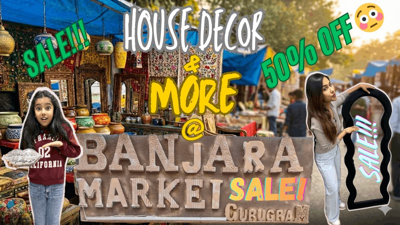 Bargaining ka Baap Market! 🔥 Banjara Market Gurgaon | Home Decor under Budget