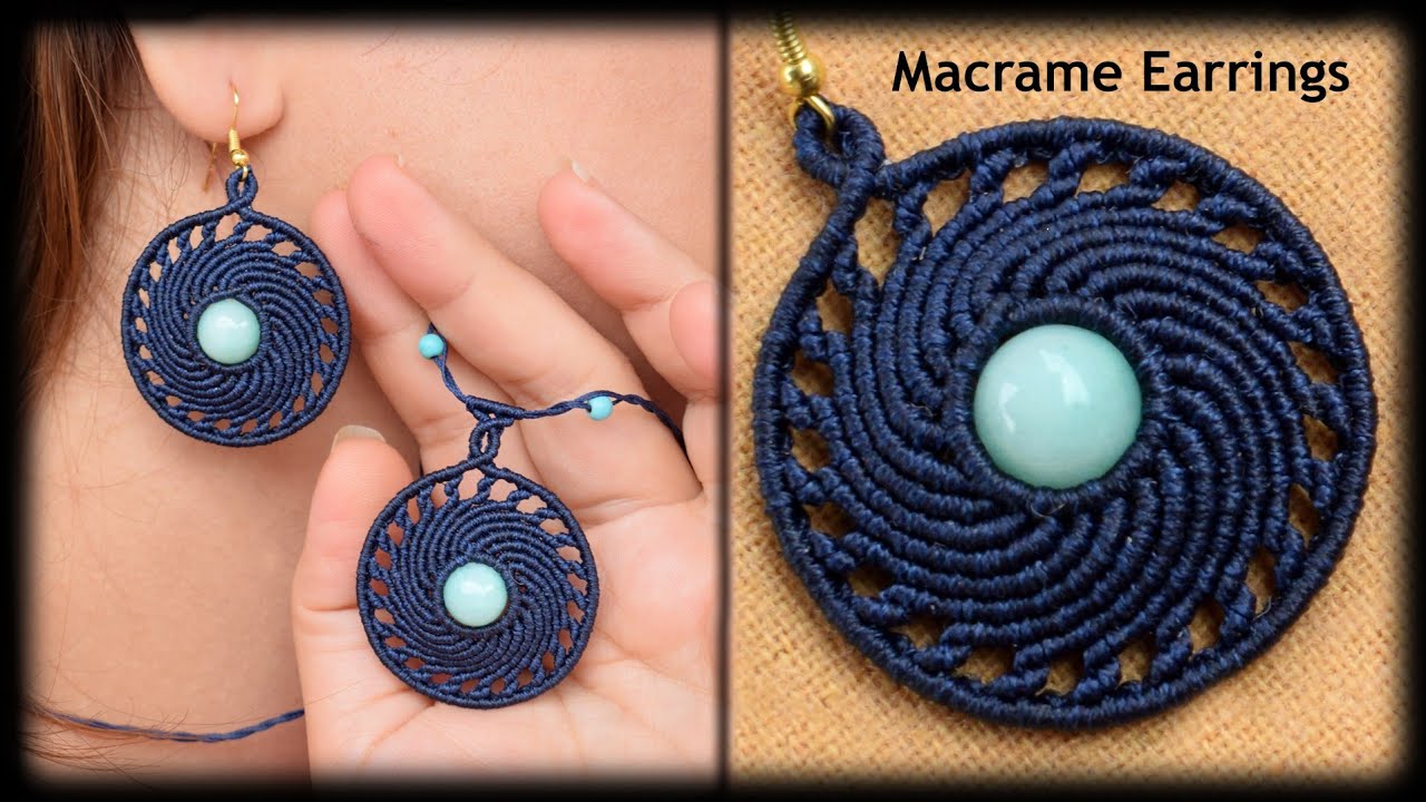 Macrame Tutorial | Macrame  Earrings & Macrame  Necklace  | Macrame Jewelry Set