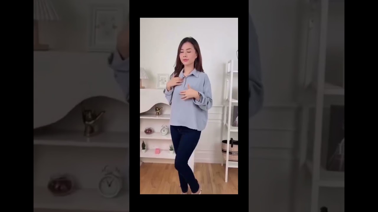 PREMIUM AIRFLOW CRINCLE ⭐️ Polina CRINCLE AIRFLOW Basic Shirt *