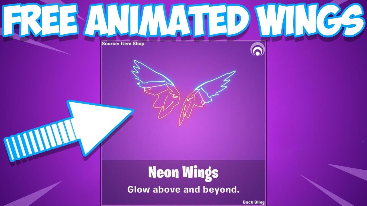 Fortnite Party Royale - Neon Wings FREE!