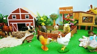 Nombre De Los Sonidos Delos Animales Y Alimentos Juguetes De Animales En La Granja Bibon Kidstv