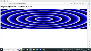 CSS repeating-radial-gradient() Function