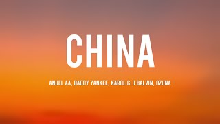 China - Anuel AA, Daddy Yankee, Karol G, J Balvin, Ozuna (Lyrics Video) 🦠