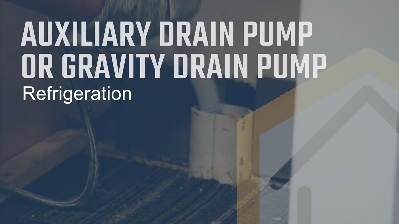 Auxiliary or Gravity Drain Pump with Under Counter Ice Maker