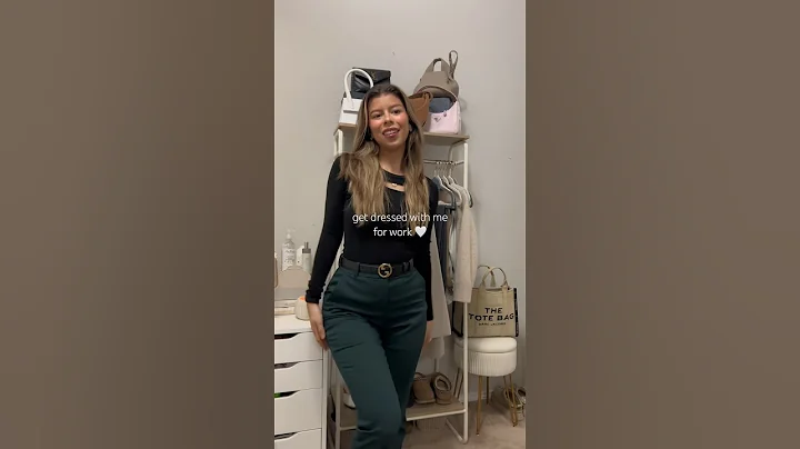 Get dressed with me for work 🤍 #asmr #grwm #aesthetic #fashion