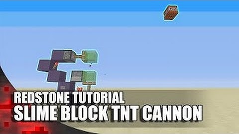 Minecraft | "Super simple" Slime Block TNT cannon | Tutorial