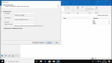 Make Outlook use the old Email setup wizard