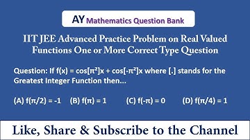 Real Valued Functions | JEE Advanced 1991 | Solution | Paper 1 | Paper 2 | Maths | #jeeadvanced2021