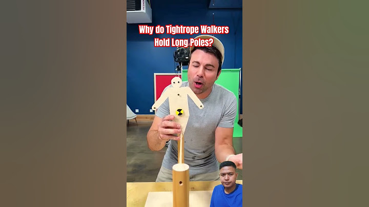 Why do Tightrope Walkers Hold Long Poles? #howto #3dprinting #woodworking #tutorial #america #diy