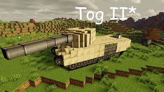 Working British TOG II Super Heavy Tank in Minecraft!