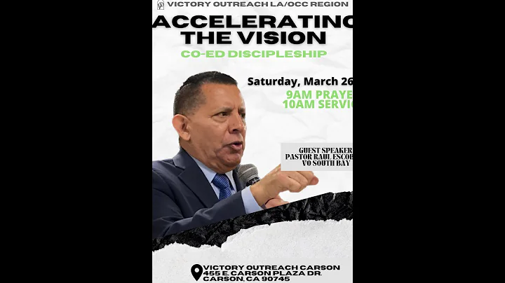 ACCELERATED THE VISION CO-ED DISCIPLESHIP | PASTOR...