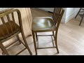 Metal barstools gold industrial |COSTWAY