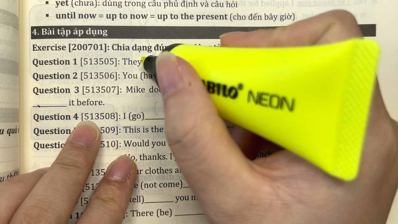 Beginner- THÌ HIỆN TẠI HOÀN THÀNH