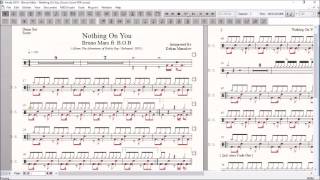 Drum Score World (Sample) - Bruno Mars - Nothing On You