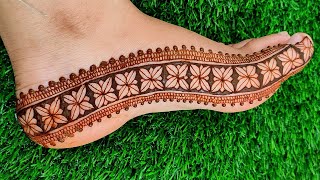 Teej & karwachauth special leg mehndi design || unique Beautiful leg henna design | New henna design
