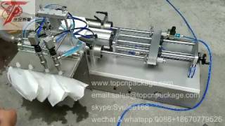 pre made bags filler equipment semi automatic double heads pneumatic fill