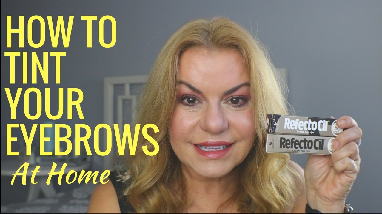 How To Dye Eyebrows YouTube