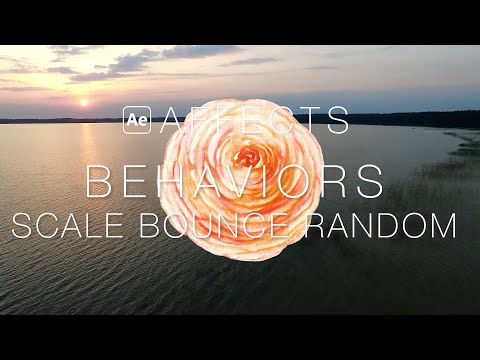 After Effects Behaviors: Scale Bounce random (no sound)